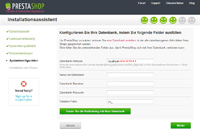 Konfiguration der Datenbank Konfiguration der Datenbank